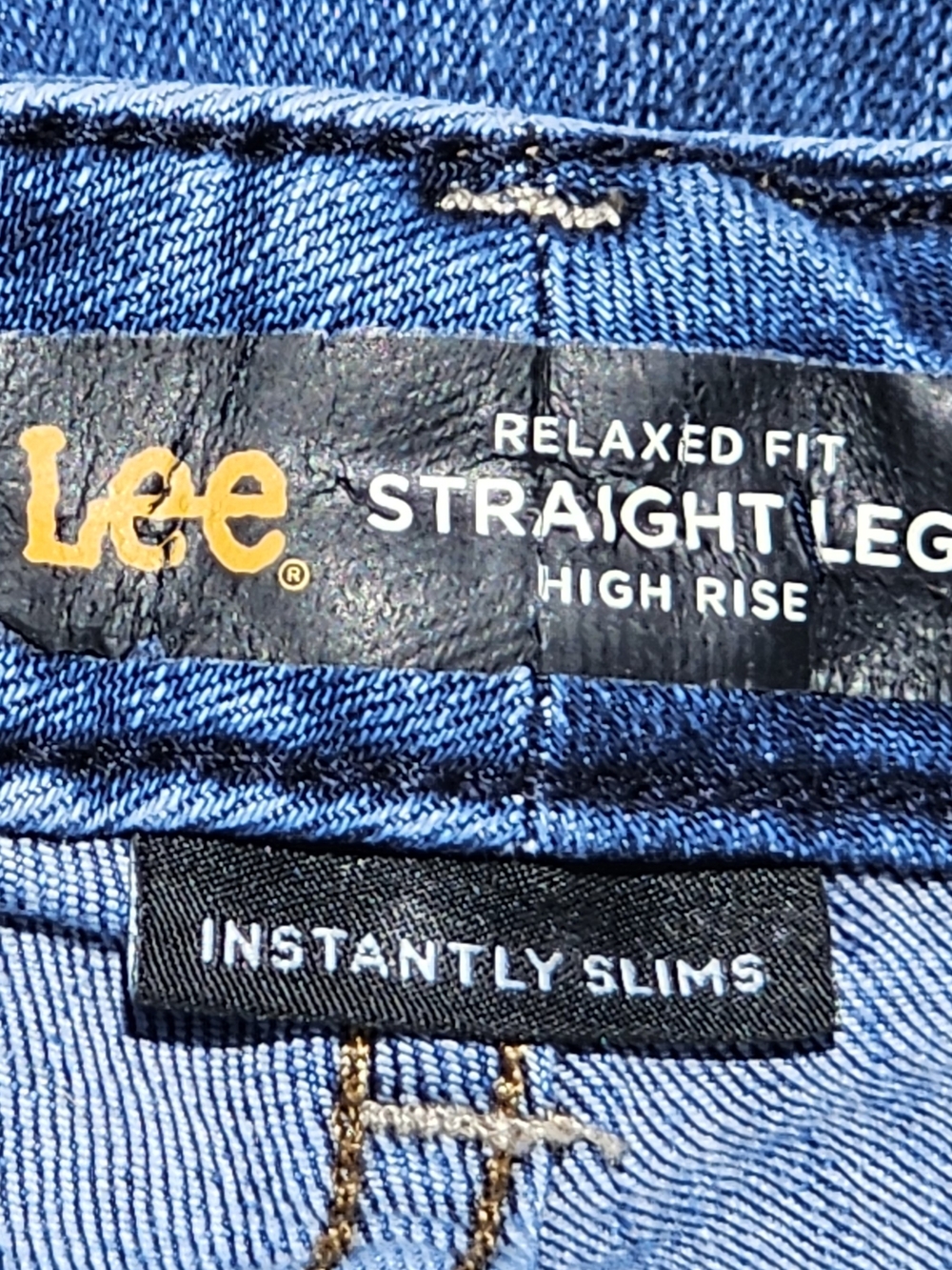 Lee Women's Size 14 Dark Blue Boot-Cut Jeans. - Picture 3 of 4